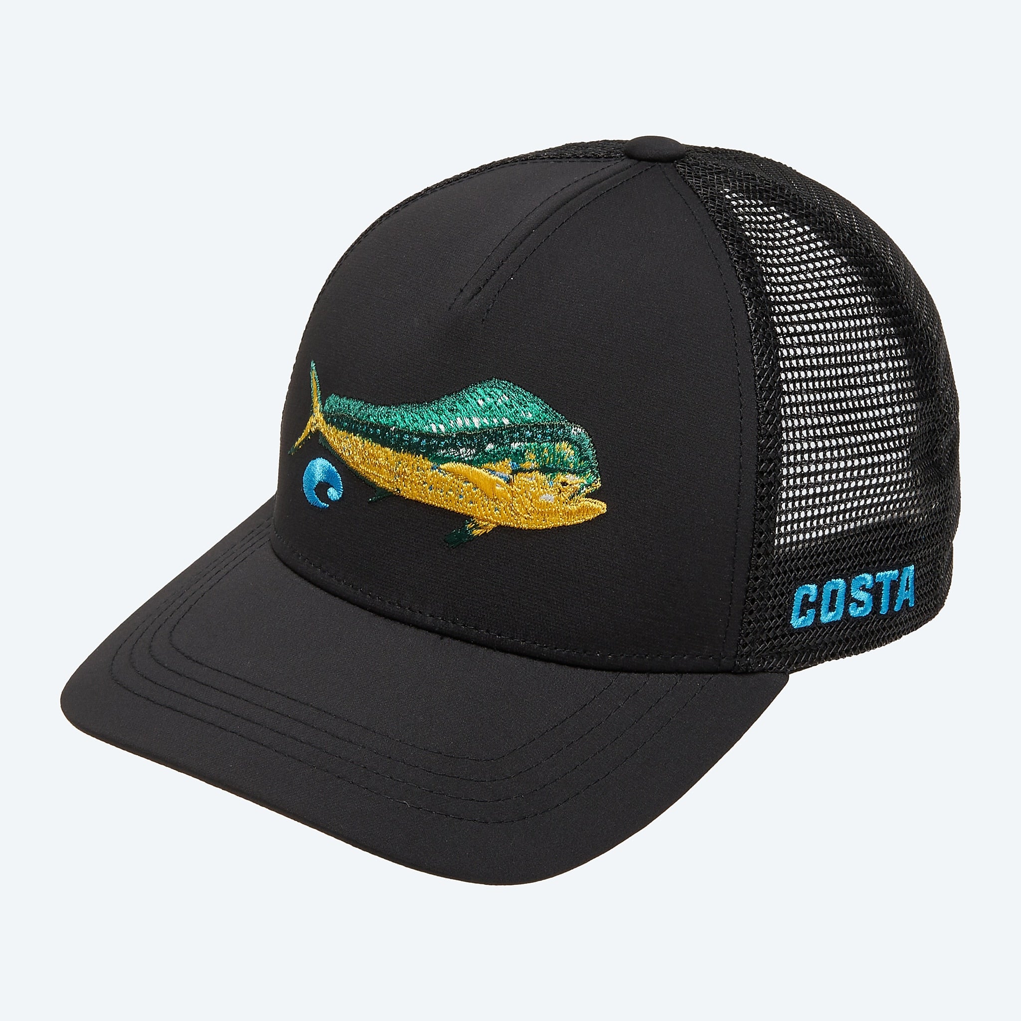 COSTA CASQUETTE STITCHED TRUCKER DORADO NOIR image 0