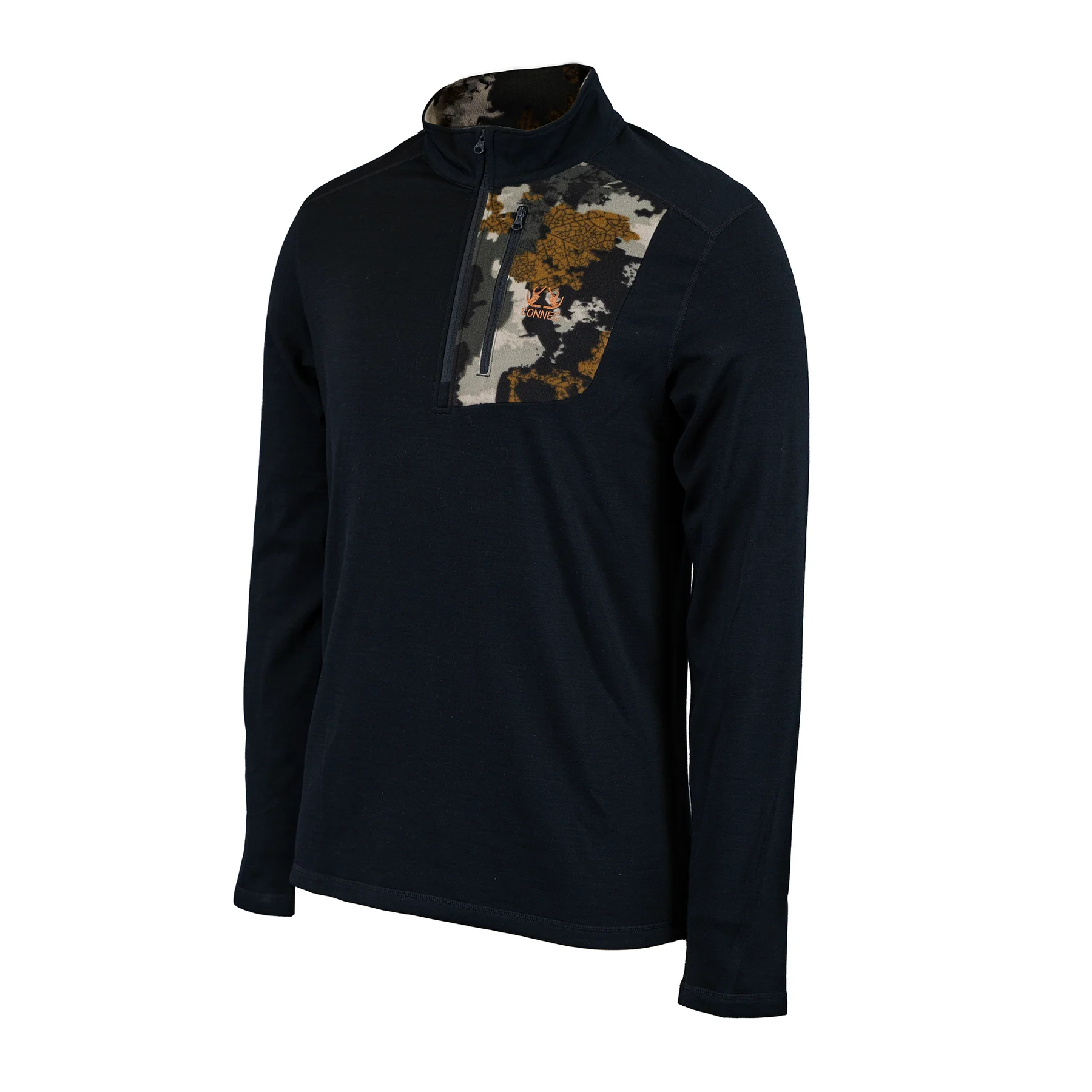 CONNEC HAUT DE SOUS-VÊTEMENT MERINO – 240 BLACK MOOSE OUTVISION image 1