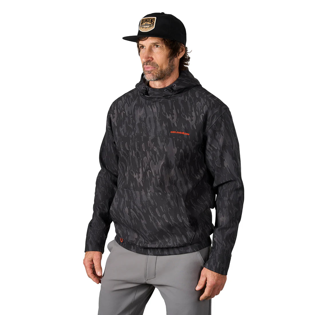GRUNDENS HOODIE KRYALL BLACKBEARD CAMO image 1
