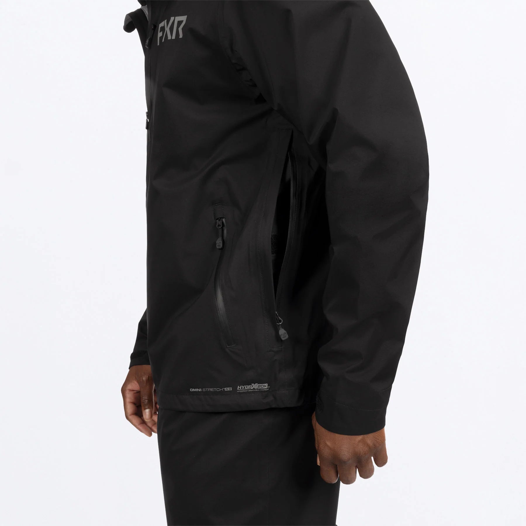 FXR MANTEAU ADVENTURE LITE TRI-LAMINATE NOIR ET GRIS image 2