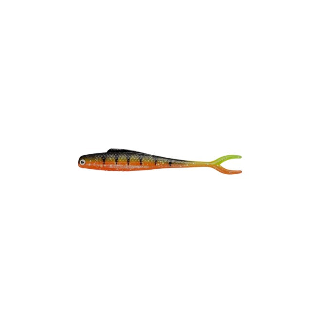 MALADE DE PÊCHE MME. WALLY V-TAIL 3.5" - PERCHAUDE ORANGE EAU FONCÉ image