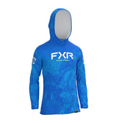 FXR YOUTH DERBY AIR UPF PULLOVER HOODIE COBALT UNDERTOW