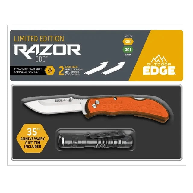 OUTDOOR EDGE RAZOR EDC LITE 35TH ANNIVERSARY FOLDING KNIFE