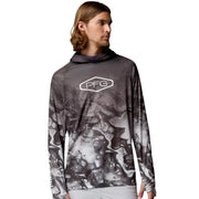 COLUMBIA PFG SUPER TERMINAL TACKLE FISHING HOODIE SHARK GREY