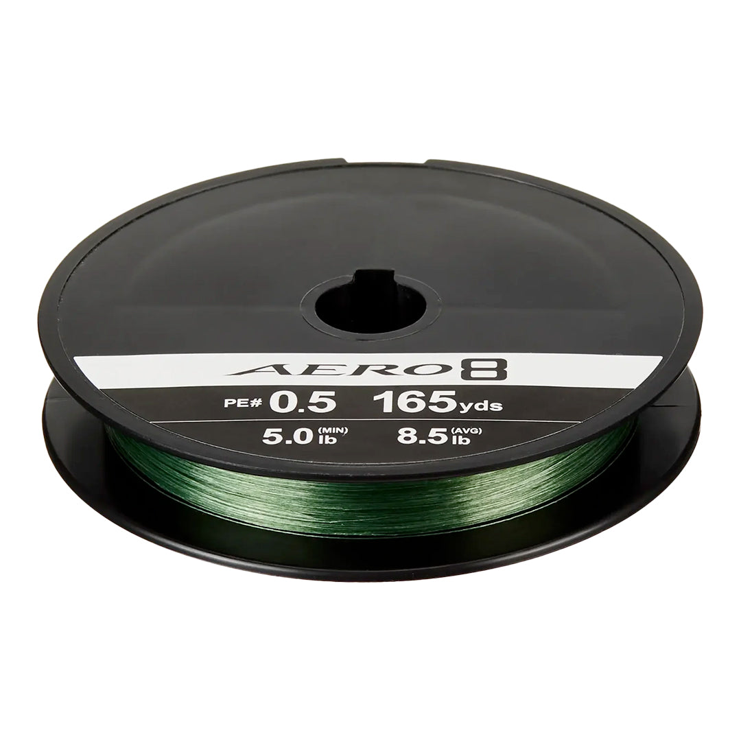 SHIMANO AERO 8 BRAIDED FISHING LINE 165 YARDS MOSS GREEN